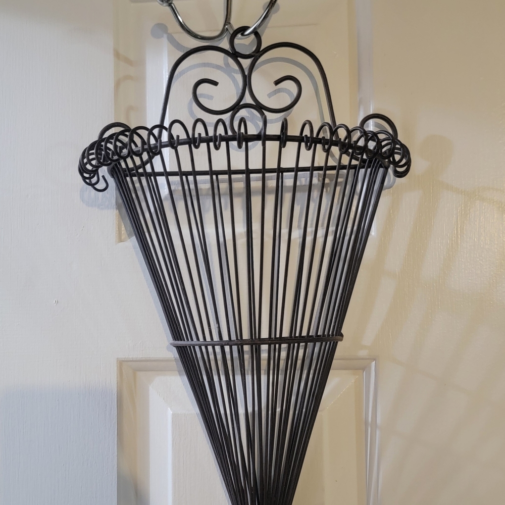 Black Metal Wall Basket